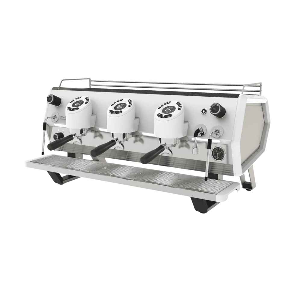 Sanremo D8 3 Gruplu Tam Otomatik Espresso Kahve Makinesi - Şampanya & Beyaz